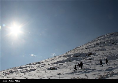 تفریحات زمستانی در ارتفاعات برفی - اراک