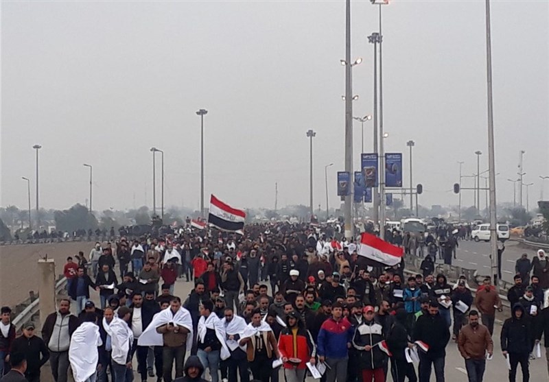 عراق|فیلم و تصاویر اختصاصی تسنیم از تظاهرات میلیونی علیه حضور نظامی آمریکا