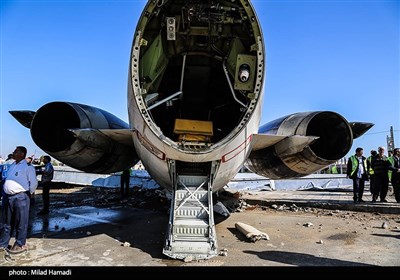 خروج هواپیمای مسافربری تهران - ماهشهر از باند فرودگاه (2)