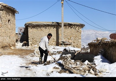 خسارت زلزله در روستای خانه زنیان - فارس