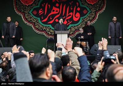 سخنرانی حجت‌الاسلام سیدابراهیم رئیسی رئیس قوه قضاییه در اجتماع عزاداران فاطمی - میدان هفت تیر