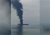 Oil Tanker on Fire in Persian Gulf Off UAE’s Sharjah