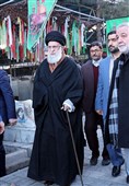 حضور رهبر معظم انقلاب اسلامی در مرقد امام خمینی(ره) وگلزار شهدا