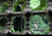 حضور رهبر معظم انقلاب اسلامی در مرقد امام خمینی(ره) وگلزار شهدا