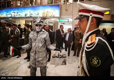مراسم سالروز ورود تاریخی امام خمینی(ره) به کشور در فرودگاه مهرآباد