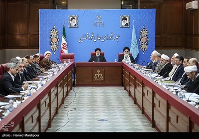 جلسه شورای عالی قوه قضائیه به ریاست حجت‌الاسلام سیدابراهیم رئیسی