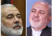 گفتگوی ظریف با رهبران حماس و جهاد اسلامی فلسطین