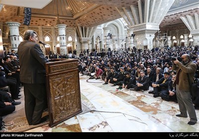 سخنرانی حناچی شهردار تهران در مرقدم امام خمینی(ره)