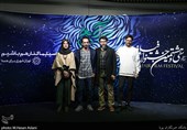 عوامل فیلم «پوست»در پنجمین روز سی و هشتمین جشنواره فیلم فجر در پردیس چارسو
