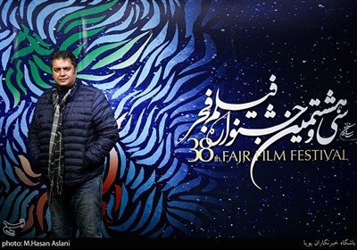 سامان سالور کارگردان فیلم «سه کام حبس» در پنجمین روز سی و هشتمین جشنواره فیلم فجر در پردیس چارسو