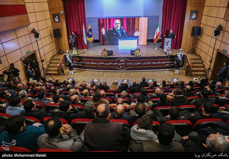 سخنرانی سردار حسین رحیمی فرمانده نیروی انتظامی تهران بزرگ در یادواره شهدای پایگاه یاسر