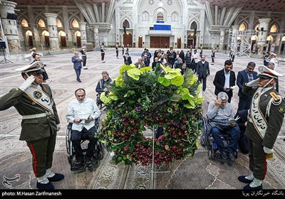 تجدید میثاق جانبازان با آرمان‌های امام خمینی(ره)