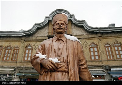 بارش برف در همدان