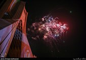 مراسم نورافشانی برج آزادی به مناسبت سالگرد پیروزی انقلاب اسلامی