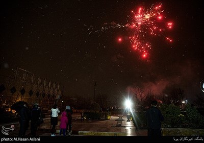 مراسم نورافشانی برج میلاد به مناسبت سالگرد پیروزی انقلاب اسلامی