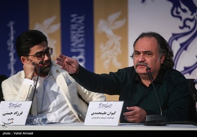کیوان علیمحمدی کارگردان در نشست خبری فیلم سینما شهر قصه