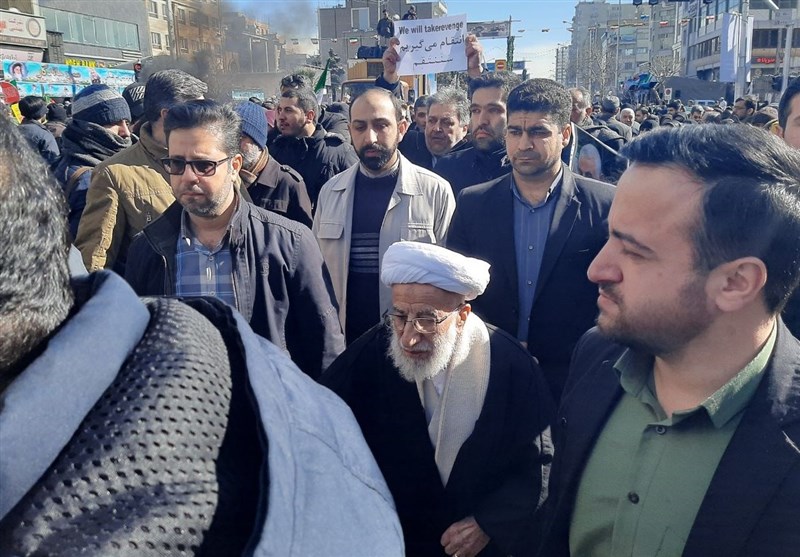 حضور آیت الله جنتی در راهپیمایی 22 بهمن تهران+ عکس