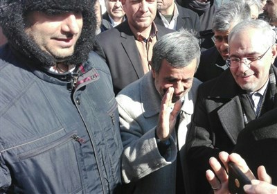  حضور محمود احمدی نژاد در راهپیمایی ۲۲ بهمن تهران+عکس 