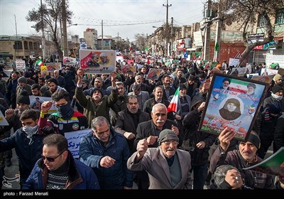 راهپیمایی 22 بهمن در کرمانشاه 