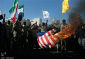 بازتاب راهپیمایی باشکوه 22 بهمن| خبرگزاری فرانسه: ایرانی‌ها نمایش اتحاد دربرابر آمریکا برگزار کردند