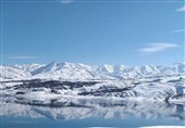 دریاچه سد طالقان در برف به روایت تصویر