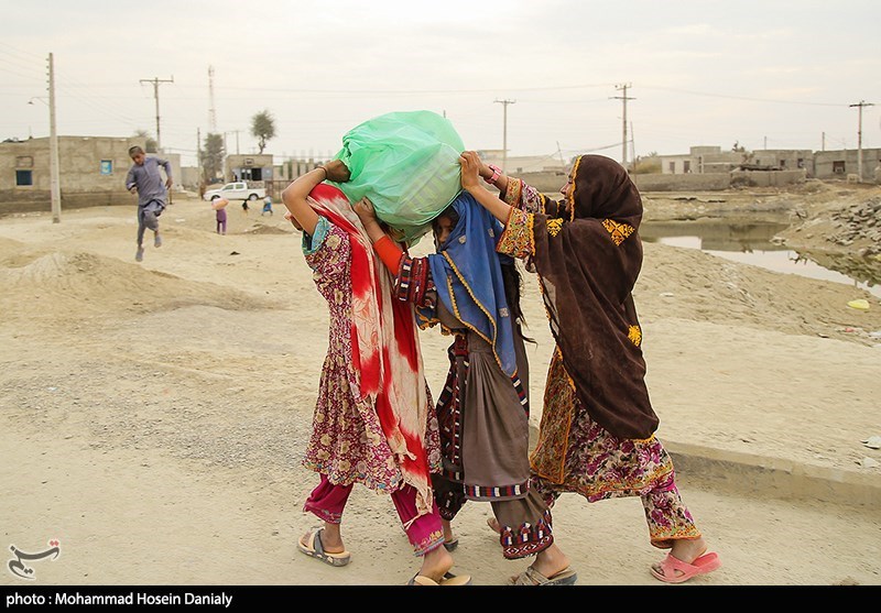 استان سیستان و بلوچستان , سیل , سیل زده , جهادگر , گروه‌های جهادی , 