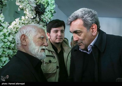 پیروز حناچی شهردار تهران در مراسم گرامیداشت شهید مدافع حرم اصغر پاشاپور