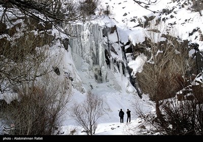 یخ زدگی آبشار گنجنامه همدان