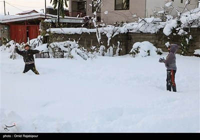 برف در روستاهای کلاچای و رحیم آباد گیلان