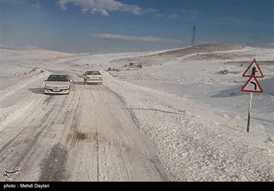 بارش برف در شهرستان اهر