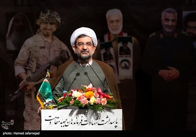 سخنرانی حجت الاسلام امرودی رییس سازمان فرهنگی هنری شهرداری تهران در مراسم گرامیداشت شهید حسن شاطری و شهدای جبهه مقاومت 