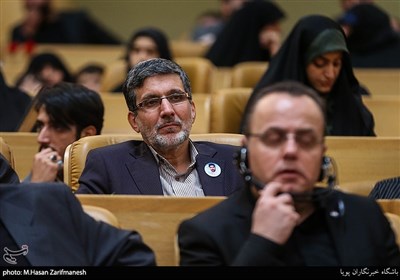 پدر شهید علی آقاعبداللهی در چهارمین کنگره بین‌المللی شهدای مدافع حرم و امنیت