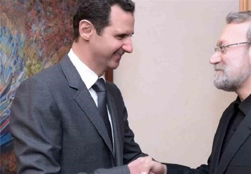 علی لاریجانی کی شامی صدر سے ملاقات، دوطرفہ تعلقات پر تبادلہ خیال