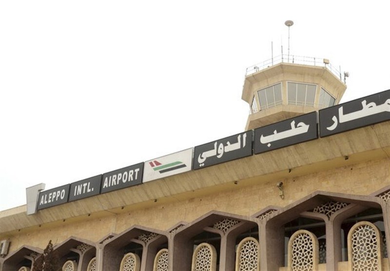 هبوط أول طائرة قادمة من دمشق فی مطار حلب الدولی بعد تأمین المدینة بالکامل