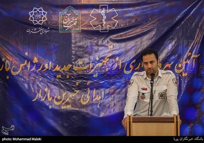 سخنرانی پیمان صابریان رئیس مرکز اورژانس تهران بزرگ