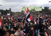 Syrian people celebrate army victories in Aleppo’s central square