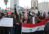 Syrian people celebrate army victories in Aleppo’s central square