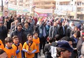 Syrian people celebrate army victories in Deir Ezzor