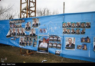 تبلیغات نامزدهای انتخابات مجلس در شیروان 