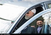 بازدید حجت‌الاسلام حسن روحانی رئیس‌جمهور از چهار خودرو تولید داخل