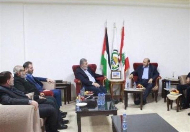 دیدار النخاله با رهبران حماس در بیروت/ تاکید بر گزینه مقاومت برای مقابله با توطئه قرن