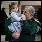 سردار سرتیپ پاسدار محمد پاکپور فرمانده نیروی زمینی سپاه پاسداران در مراسم گرامیداشت سپهبد شهید قاسم سلیمانی در ستاد فرماندهی نیروی زمینی سپاه