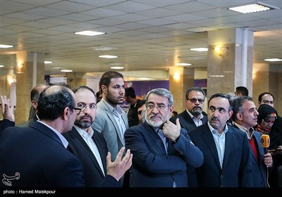 بازدید عبدالرضا رحمانی فضلی وزیر کشور از ستاد انتخابات کشور