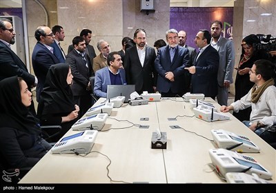 بازدید عبدالرضا رحمانی فضلی وزیر کشور از سالن پشتیبانی الکترونیکی انتخابات یازدهمین دوره مجلس شورای اسلامی