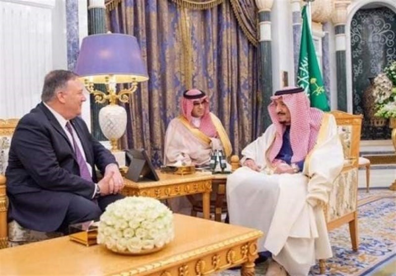 دیدار وزیر خارجه آمریکا با پادشاه و وزیر خارجه عربستان