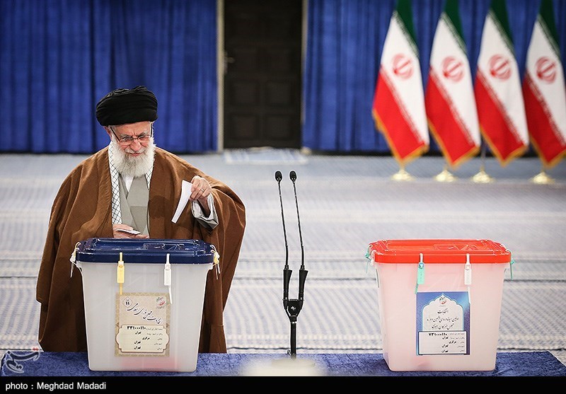 Supreme Leader Ayatollah Ali Khamenei cast his ballot in Tehran 