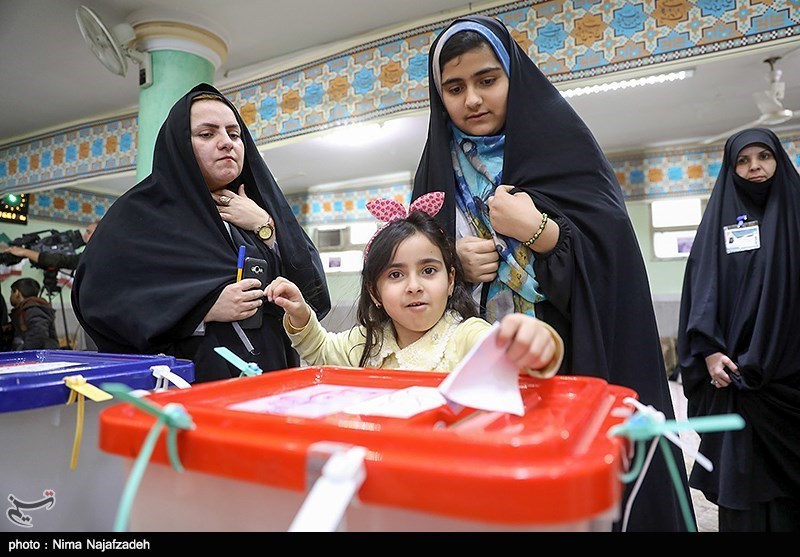 young girl votes