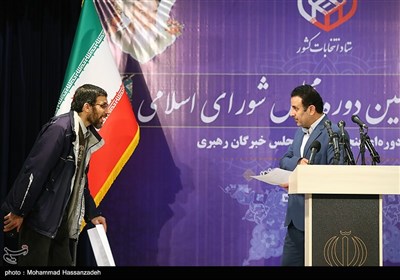 اعلام نتایج اولیه آرای منتخبان تهران در وزارت کشور توسط موسوی سخنگوی ستاد انتخابات کشور