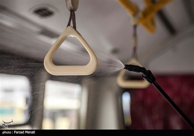 ضد عفونی کردن ناوگان حمل و نقل در کرمانشاه