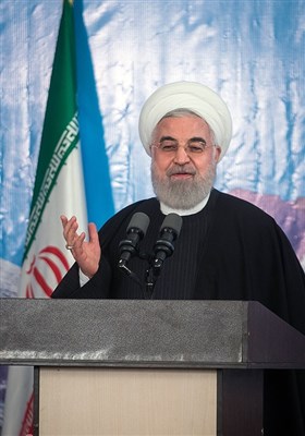 سخنرانی حسن روحانی رئیس جمهور در آیین افتتاح فاز یک آزادراه تهران-شمال
